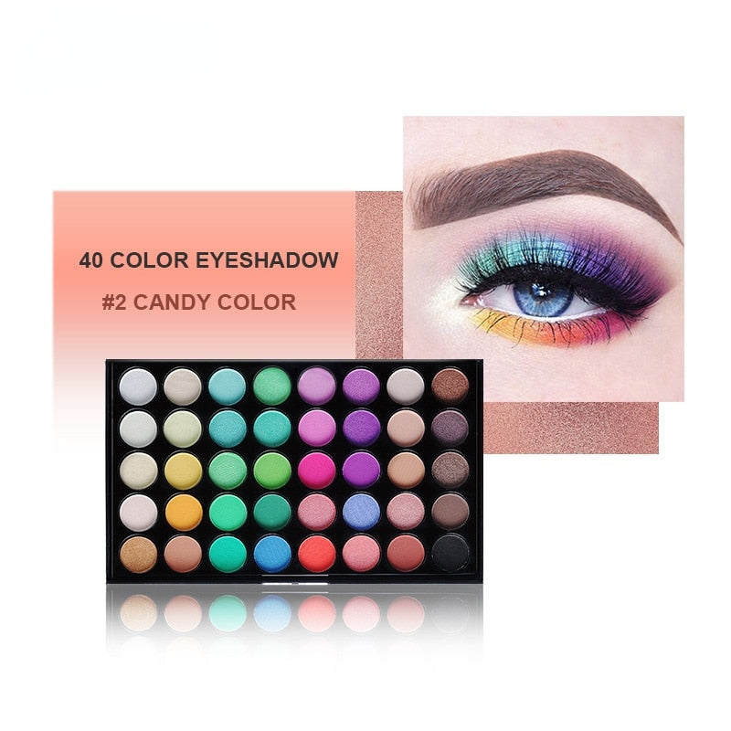 40 Color Matte Eyeshadow Palettes