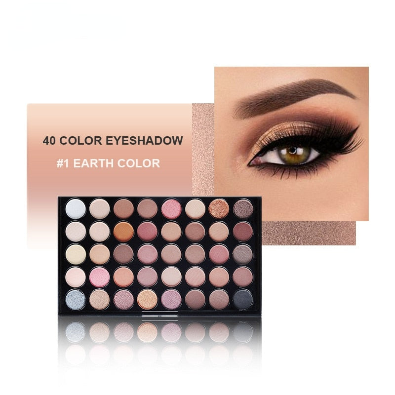 40 Color Matte Eyeshadow Palettes